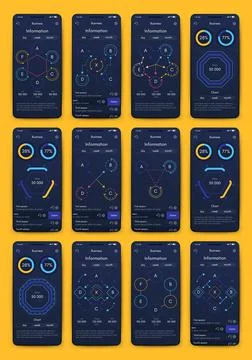 Modern infographic vector elements for business brochures. Use in website Illustrazione stock