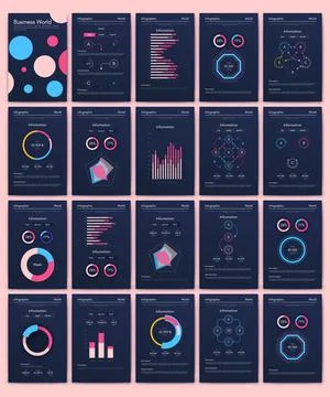 Modern infographic vector elements for business brochures. Use in website 스톡 일러스트