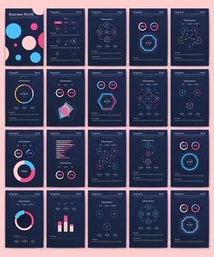 Modern infographic vector elements for business brochures. Use in website イラスト素材