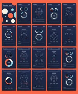 Modern infographic vector elements for business brochures. Use in website Stock Illustration