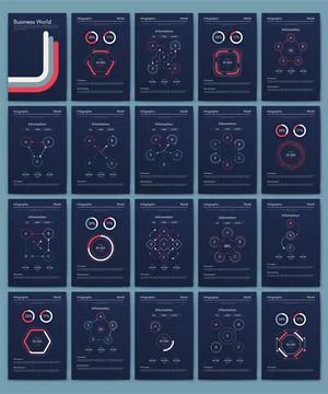 Modern infographic vector elements for business brochures. Use in website Stockillustratie