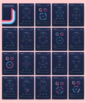 Modern infographic vector elements for business brochures. Use in website イラスト素材