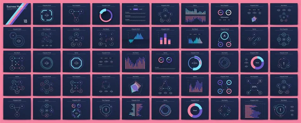 Modern infographic vector elements for business brochures. Use in website イラスト素材