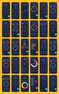 Modern infographic vector elements for business brochures. Use in website Stock Illustration