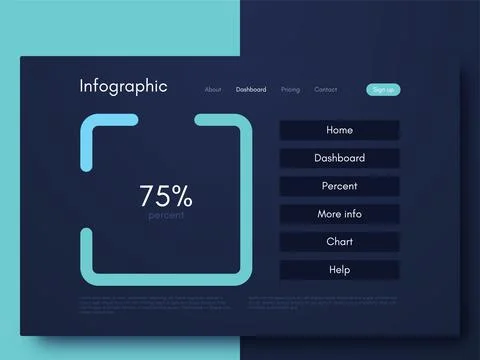 Modern infographic vector elements for business brochures. Use in website, co Stock Illustration