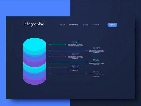 Modern infographic vector elements for business brochures. Use in website 스톡 일러스트