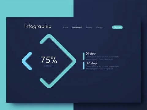 Modern infographic vector elements for business brochures. Use in website イラスト素材
