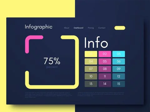 Modern infographic vector elements for business brochures. Use in website 스톡 일러스트