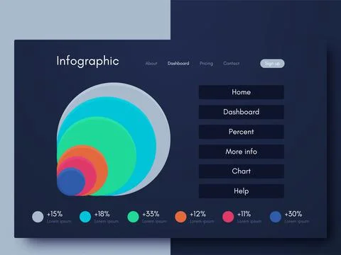 Modern infographic vector elements for business brochures. Use in website, co Stockillustratie
