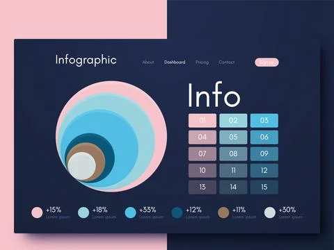 Modern infographic vector elements for business brochures. Use in website, co Stock Illustration