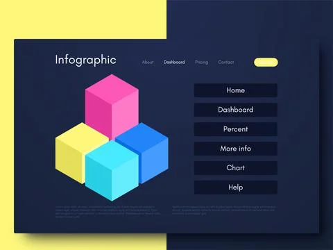 Modern infographic vector elements for business brochures. Use in website, co Stockillustratie