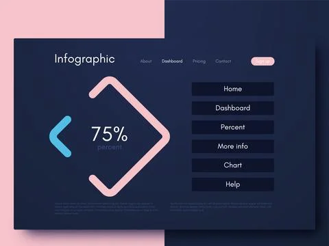 Modern infographic vector elements for business brochures. Use in website, co 스톡 일러스트