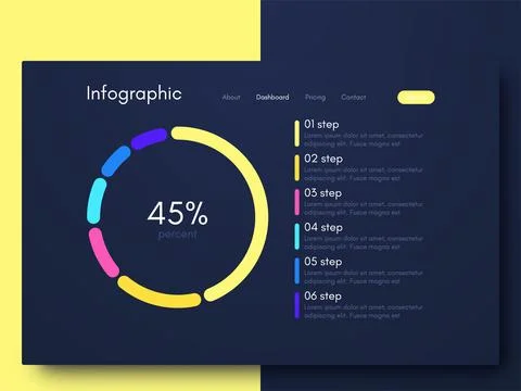 Modern infographic vector elements for business brochures. Use in website, co Stock Illustration