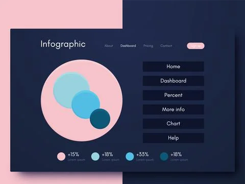 Modern infographic vector elements for business brochures. Use in website Stockillustratie