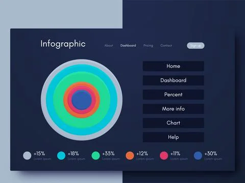 Modern infographic vector elements for business brochures. Use in website イラスト素材