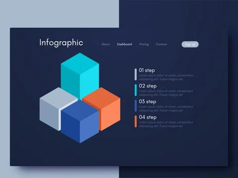 Modern infographic vector elements for business brochures. Use in website Stock Illustration