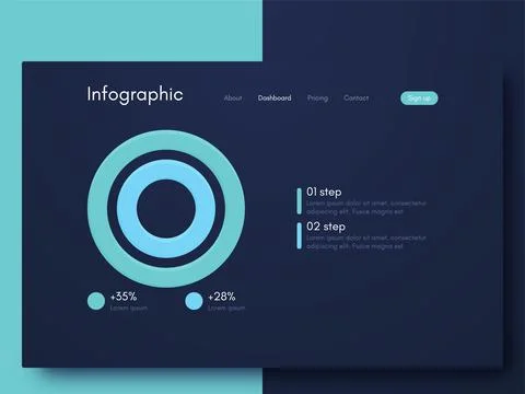 Modern infographic vector elements for business brochures. Use in website Stock Illustration