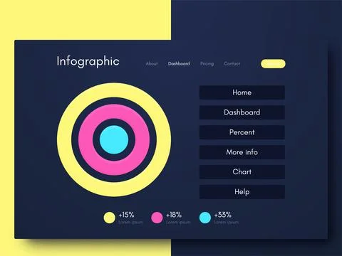 Modern infographic vector elements for business brochures. Use in website イラスト素材