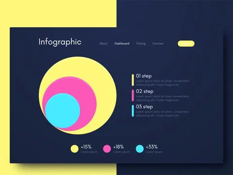 Modern infographic vector elements for business brochures. Use in website Stockillustratie
