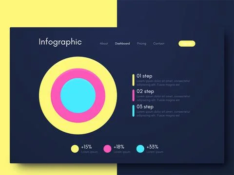 Modern infographic vector elements for business brochures. Use in website Stock Illustration