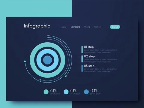 Modern infographic vector elements for business brochures. Use in website Stockillustratie