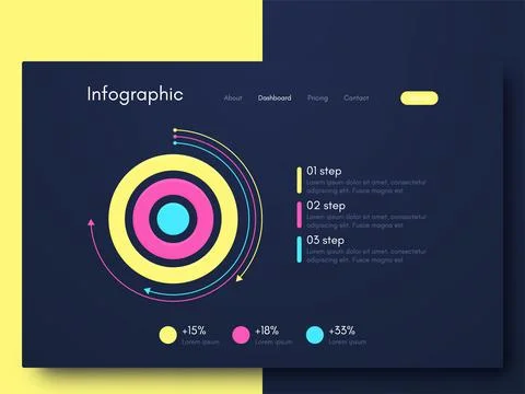 Modern infographic vector elements for business brochures. Use in website Stock Illustration