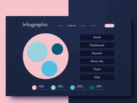 Modern infographic vector elements for business brochures. Use in website Stock Illustration