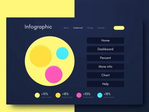 Modern infographic vector elements for business brochures. Use in website Stockillustratie