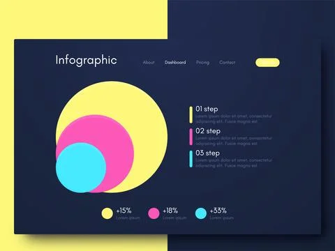 Modern infographic vector elements for business brochures. Use in website Stock Illustration