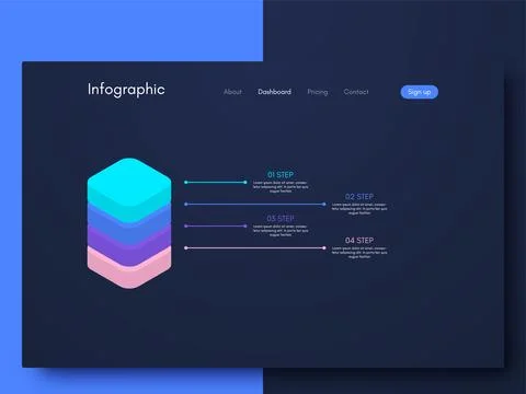 Modern infographic vector elements for business brochures. Use in website, .. イラスト素材