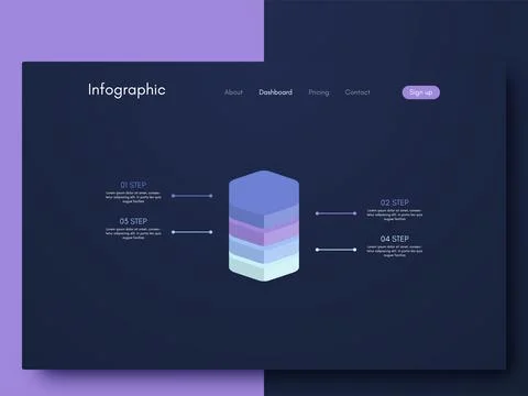 Modern infographic vector elements for business brochures. Use in website, .. 스톡 일러스트