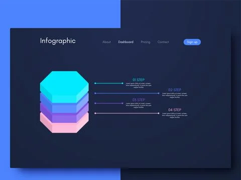 Modern infographic vector elements for business brochures. Use in website, .. Stock Illustration