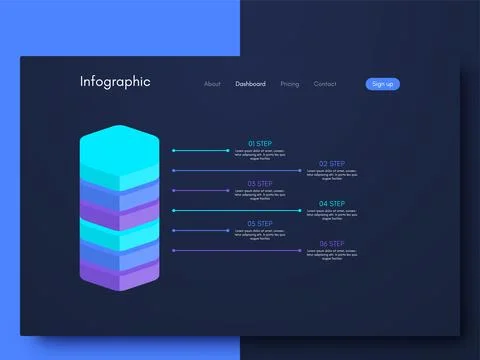 Modern infographic vector elements for business brochures. Use in website, .. Illustrazione stock