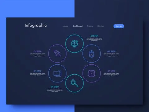 Modern infographic vector elements for business brochures. Use in website, .. 스톡 일러스트