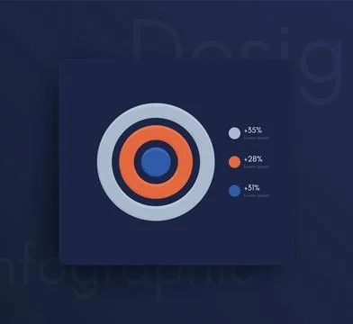 Modern infographic vector elements for business brochures. Use in website, .. Illustrazione stock