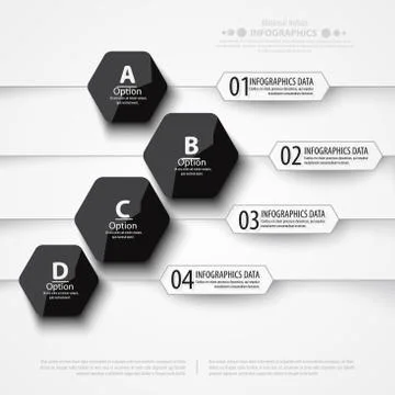 Modern infographics bubble speech template style. Stock Illustration