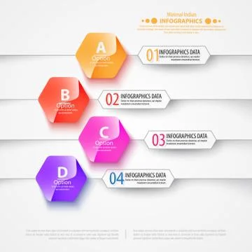 Modern infographics bubble speech template style. Vector illustration. Stock Illustration