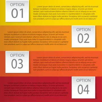 Modern infographics element number template. Vector illustration. can be used Stock Illustration