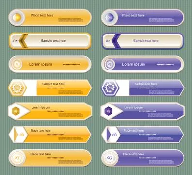 Modern infographics options banner. Vector illustration. can be used for work Stock Illustration