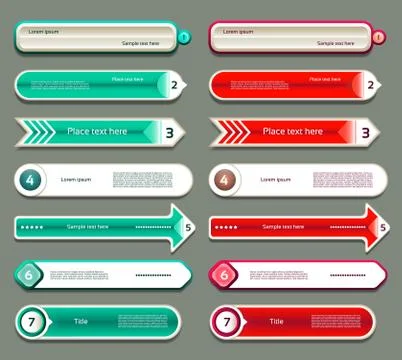 Modern infographics options banner. Vector illustration. can be used for work Stock Illustration