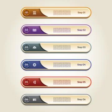 Modern infographics options banner. Vector illustration. can be used for work Stock Illustration