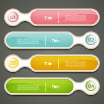 Modern infographics options banner. Vector illustration. can be used for work Stock Illustration