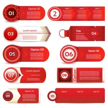 Modern infographics options banner. Vector illustration. can be used for work Stock Illustration