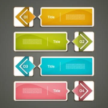 Modern infographics options banner. Vector illustration. can be used for work Stock Illustration