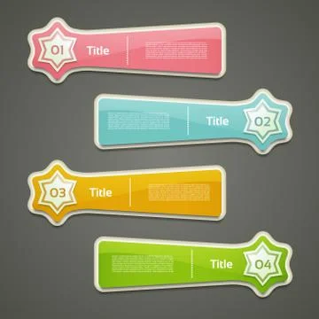Modern infographics options banner. Vector illustration. can be used for work Stock Illustration