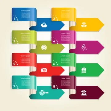 Modern infographics options banner. Vector illustration. can be used for work Stock Illustration