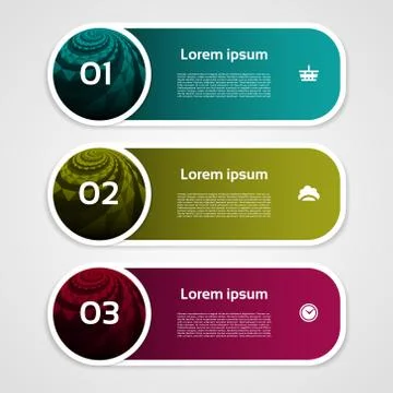 Modern infographics options banner. Vector illustration. can be used for work Stock Illustration