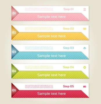 Modern infographics options banner. Vector illustration. can be used for work Stock Illustration
