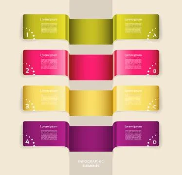 Modern  infographics options banner. Vector illustration. can be used for wor Stock Illustration