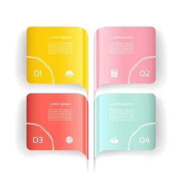 Modern  infographics options banner. Vector illustration. can be used for wor Illustrazione stock